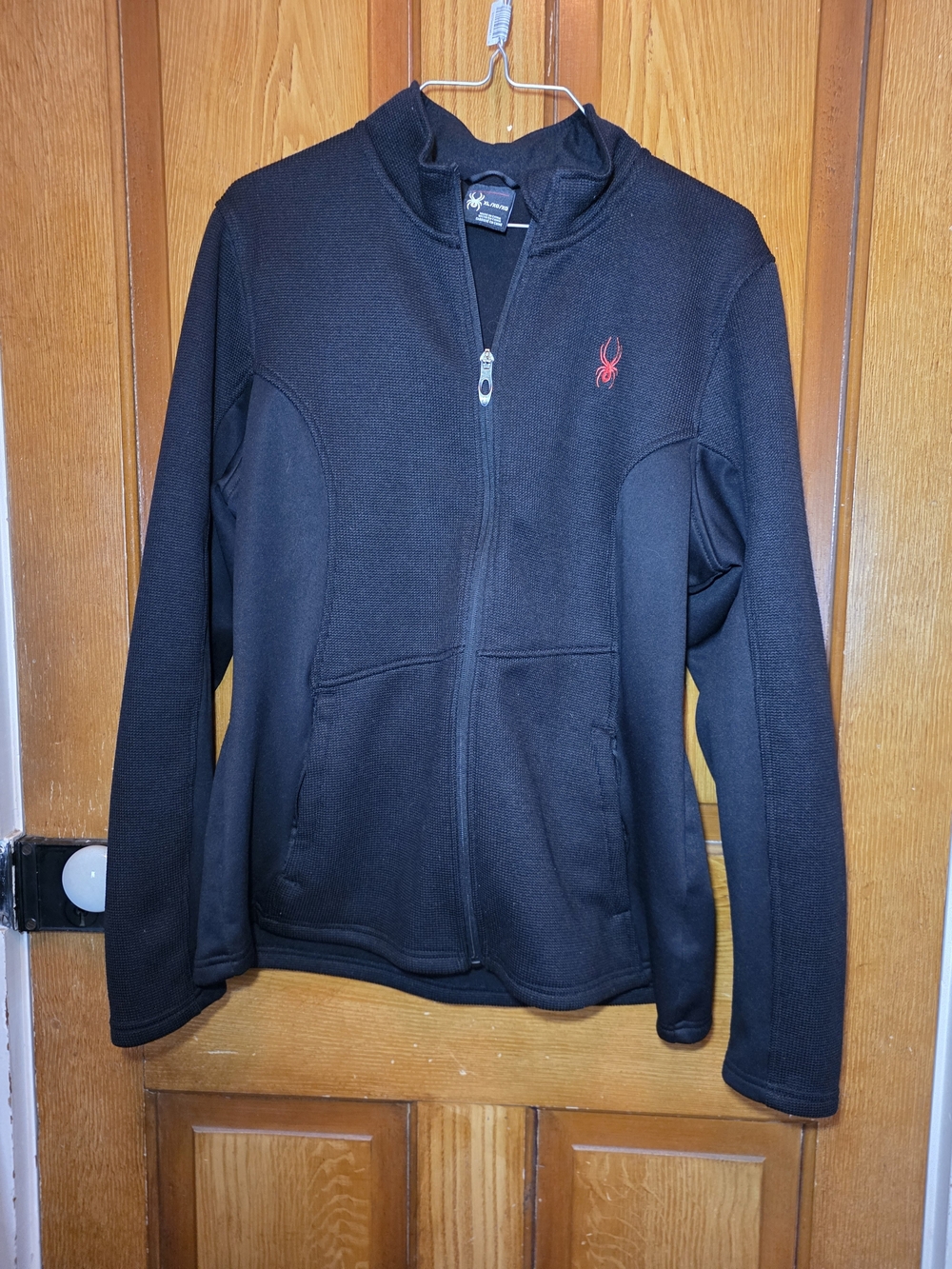 Spyder Women's Black Jacket with Red Logo Full-Zip